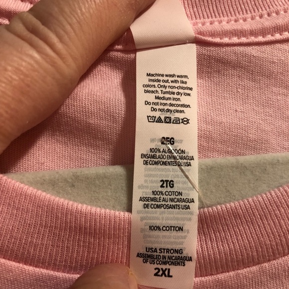 Bella Canvas T-Shirt Pink Leopard Love Tee 2X NWOT - Picture 3 of 5